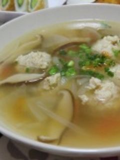 しょうがであったか鶏団子スープ-レシピのメイン写真