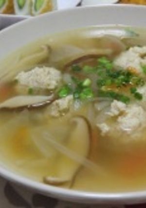 しょうがであったか鶏団子スープ-レシピのメイン写真