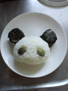 キャラ弁 パンダおにぎり-レシピのメイン写真