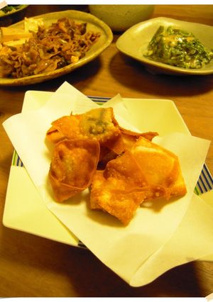 ワンタン＆カマンベールでお手軽おつまみ-レシピのメイン写真