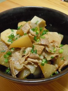 豚肉と大根と里芋の甘辛煮-レシピのメイン写真