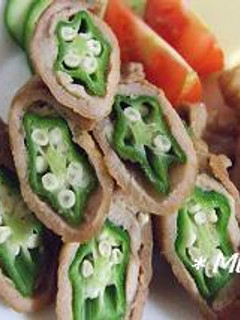 オクラの豚肉巻き-レシピのメイン写真