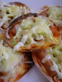 *簡単☆トースターで餃子の皮ピザ風*-レシピのメイン写真