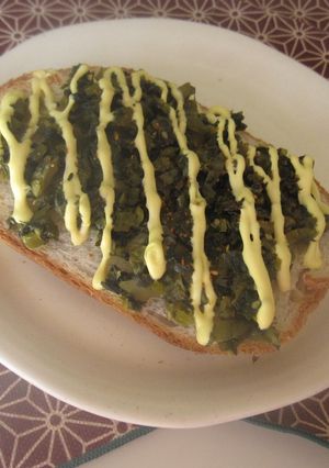 博多名物辛子高菜のＧＯＰＡＮトースト-レシピのメイン写真