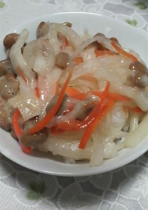 余ったなますで栄養満点「納豆ご飯」-レシピのメイン写真