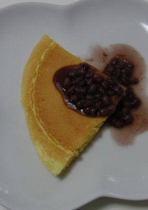 ホットケーキwith小豆-レシピのメイン写真