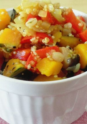 キヌアと押し麦の野菜リゾット-レシピのメイン写真