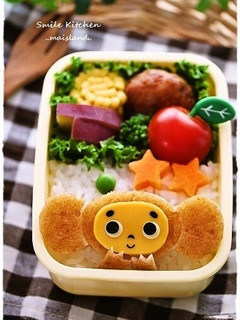 さつま揚げdeチェブラーシカ*キャラ弁-レシピのメイン写真