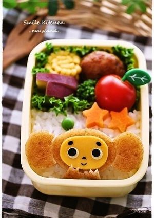 さつま揚げdeチェブラーシカ＊キャラ弁-レシピのメイン写真