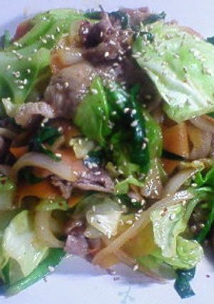野菜のコジュジャン炒め-レシピのメイン写真