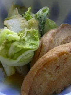 お水はいらない!白菜と車麩のすき焼き風煮-レシピのメイン写真