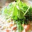 鮭とサツマイモ・水菜のバター醤油雑炊
