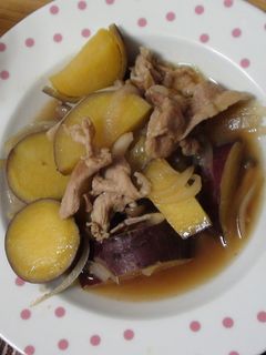 肉さつまいも(肉じゃが風)-レシピのメイン写真