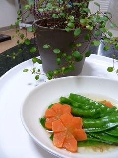 レンジde簡単さやえんどうの煮びたし♪-レシピのメイン写真