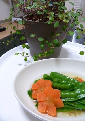 レンジde簡単さやえんどうの煮びたし♪-レシピのメイン写真