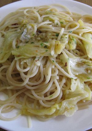 酒盗とキャベツの簡単パスタ！-レシピのメイン写真