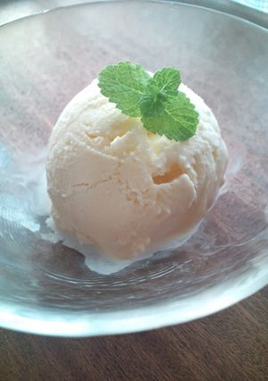 材料少し・１分でバニラアイス-レシピのメイン写真