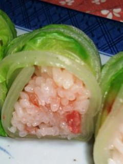 酒盗の白菜巻きずし-レシピのメイン写真
