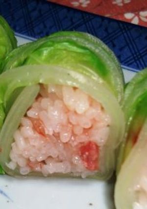 酒盗の白菜巻きずし-レシピのメイン写真