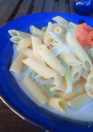 牛乳で作る･白菜の明太子クリームパスタ-レシピのメイン写真