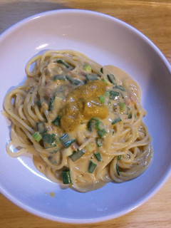 ウニのクリームパスタ-レシピのメイン写真