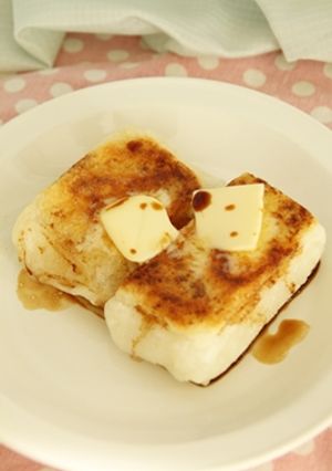 フライパンで簡単♪濃厚バター醤油揚げ餅♪-レシピのメイン写真