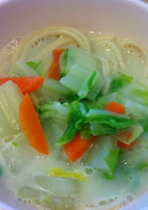 豆乳スープうどん-レシピのメイン写真