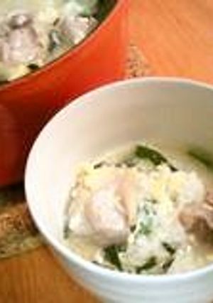 卵がふわぁ～☆鶏肉とニラの雑炊-レシピのメイン写真