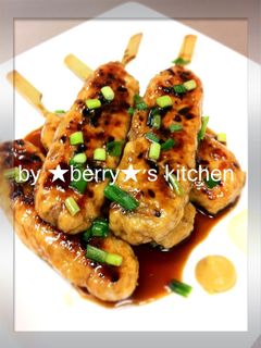 節約レシピ♪ムネ肉でつくねの照り焼き♪-レシピのメイン写真