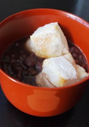 小豆から作る餅入りおしるこ（ぜんざい）-レシピのメイン写真
