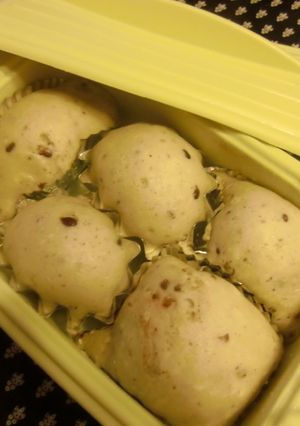 シリコンスチーマーで小豆蒸しパン-レシピのメイン写真
