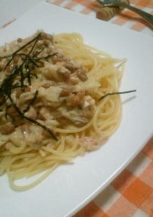 絶品♥ツナ&納豆の玉葱パスタ♥-レシピのメイン写真