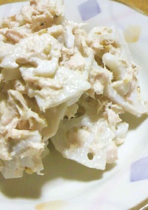 ツナと蓮根のサラダ-レシピのメイン写真