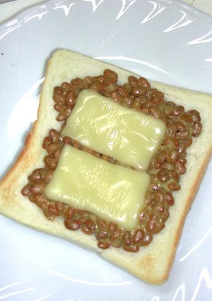納豆チーズトースト-レシピのメイン写真