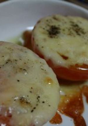 DIETに♪トマトとチーズのオーブン焼き-レシピのメイン写真