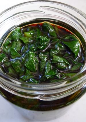 わさびの葉っぱの醤油漬け-レシピのメイン写真