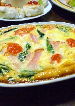 簡単三色キッシュ-レシピのメイン写真