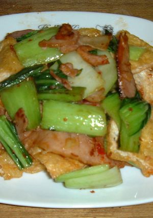 青梗菜＆薄揚げの辛味炒め-レシピのメイン写真