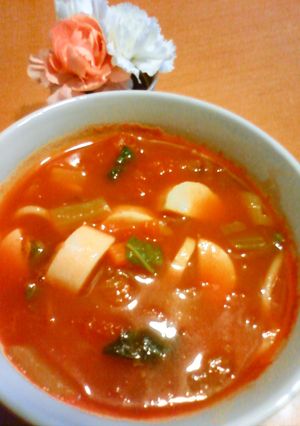 お魚ソーセージでミネストローネ-レシピのメイン写真