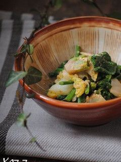 ほうれん草と白菜の黒糖きな粉和え-レシピのメイン写真
