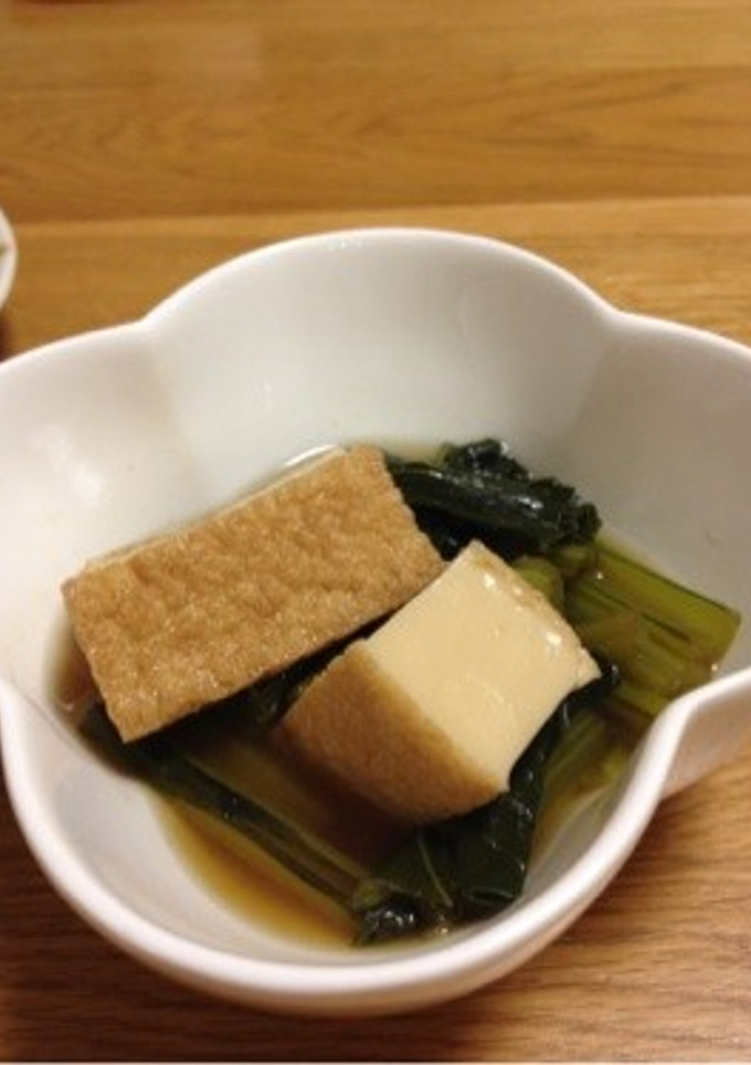 厚揚げと小松菜の煮物-レシピのメイン写真