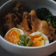 鶏手羽元と蒟蒻のお酢煮込み