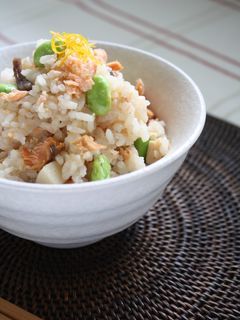 鮭と枝豆の炊き込みご飯-レシピのメイン写真