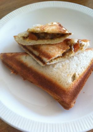 カレーホットサンド-レシピのメイン写真