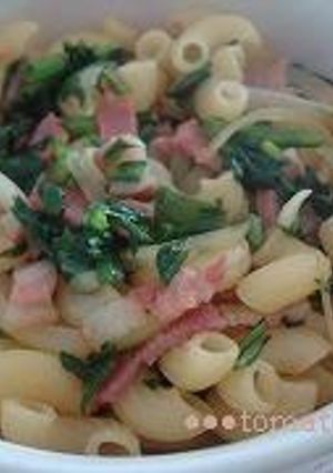 簡単！しゅんぎくのパスタ-レシピのメイン写真