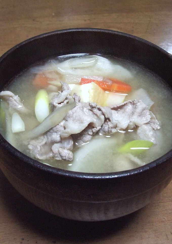 かんたんとん汁（カット野菜を利用）-レシピのメイン写真