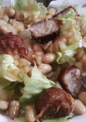揚げシューマイと恵子さんの酢大豆のサラダ-レシピのメイン写真