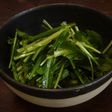 スモーク風味の水菜サラダ