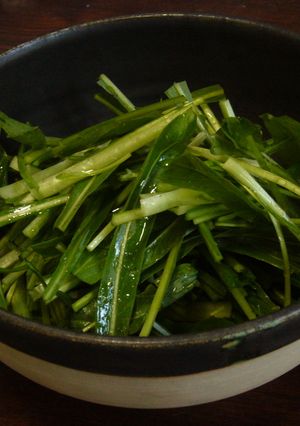 スモーク風味の水菜サラダ-レシピのメイン写真