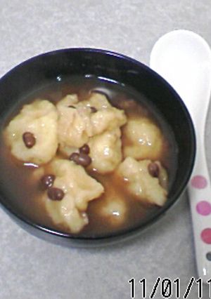 簡単ぜんざい♪小麦粉がお餅代わりになる〜-レシピのメイン写真
